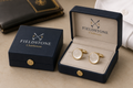 Mother of Pearl Gold-Tone Cufflinks