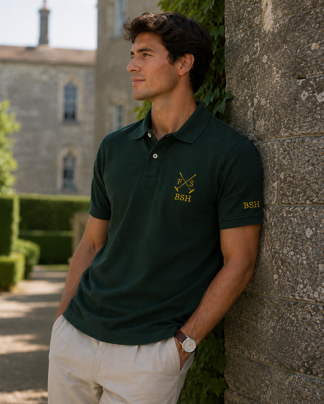 Fieldstone Belford Slim Fit Polo - Forest Green