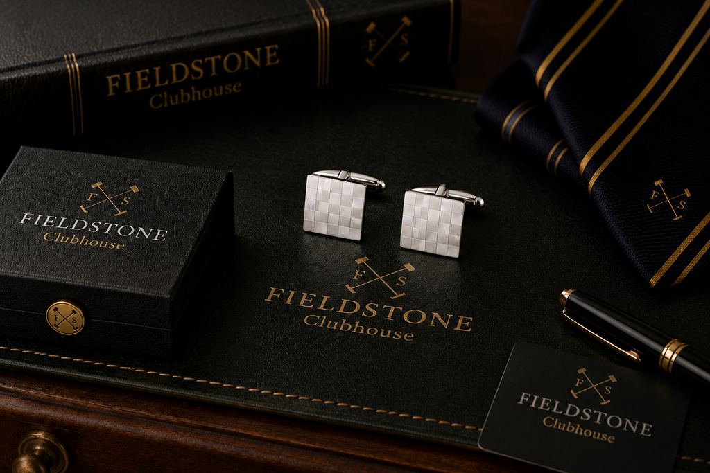 Silver Chequeboard Cufflinks