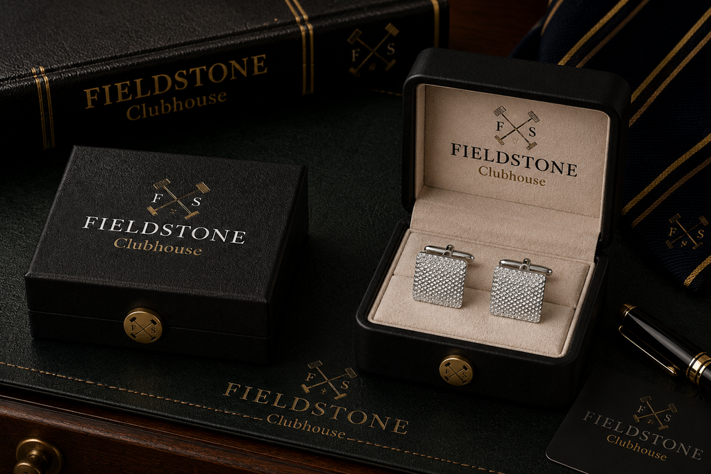 Silver Pin Dot Cufflinks