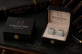 Silver Pin Dot Cufflinks