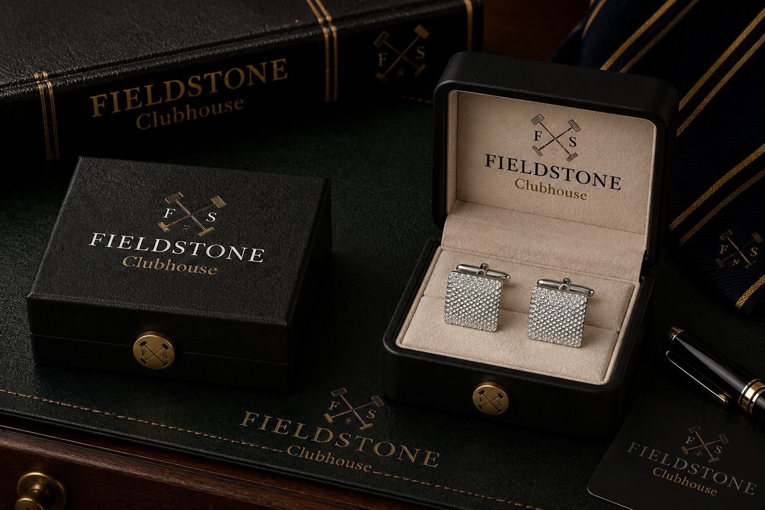 Silver Pin Dot Cufflinks