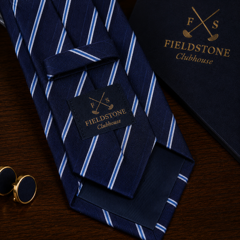 Necktie - Blue mixed stripe
