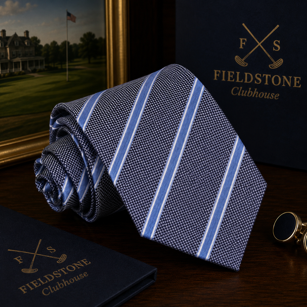 Necktie - Blue and Grey