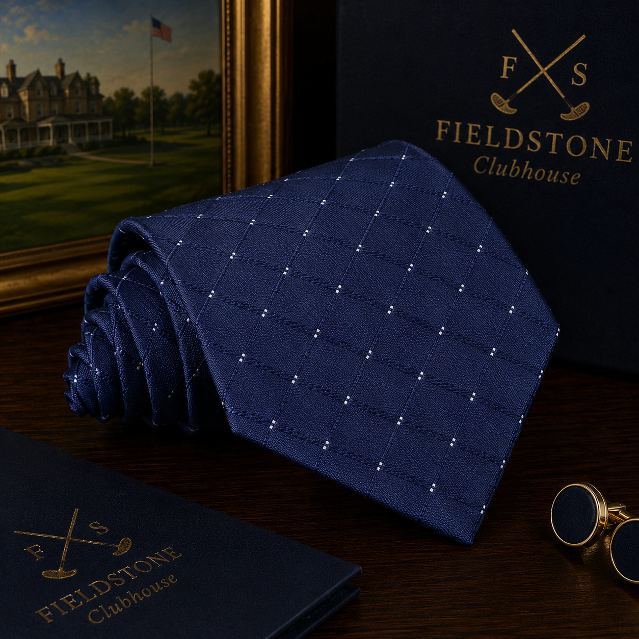 Necktie - Blue Cross