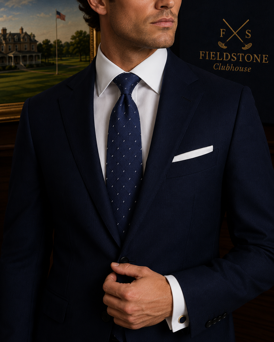 Necktie - Blue Cross