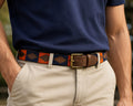 Jaipur Polo Belt - Blue and Orange